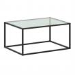 Coffee table with glass, 941*488*488 mm